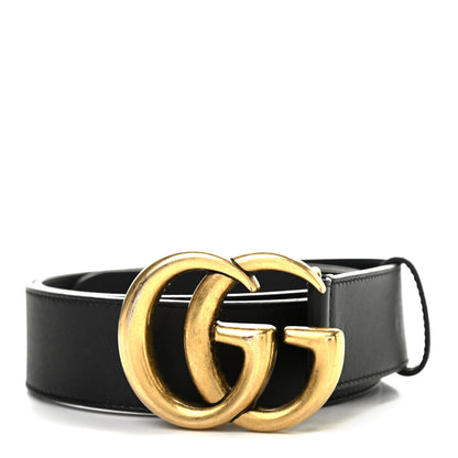 Gucci Calfskin Double G 40mm Belt 95 38 Black 1 of 9
