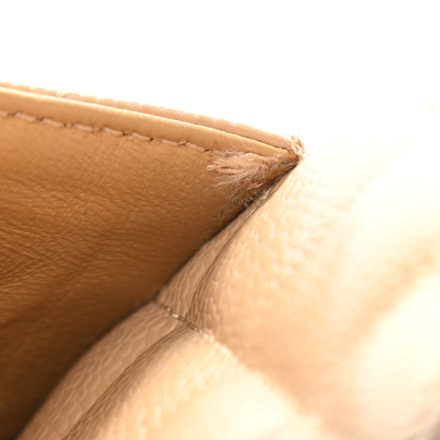 Caviar Quilted Medallion Tote Beige