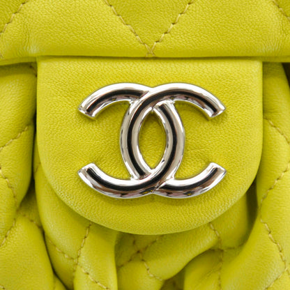 Chanel Washed Lambskin Mini Chain Around Messenger Neon Yellow 12C 5 of 8