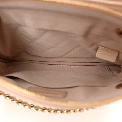 Chanel Shiny Lambskin Quilted Small Double Case With Strap Beige 6 of 11