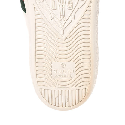 Gucci Calfskin Web Studded Lightning Ace Sneakers 36 White 7 of 12