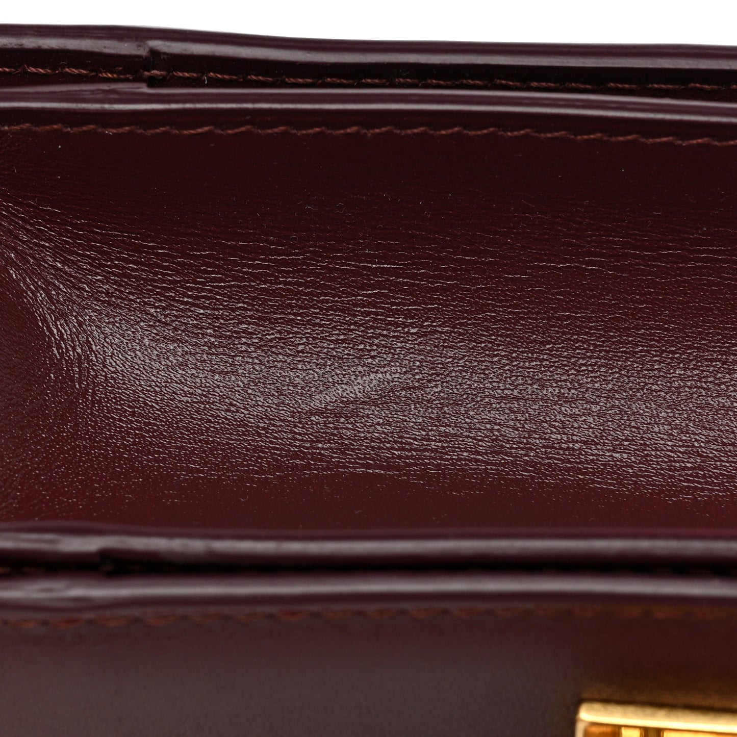 Box Calfskin Small Classic Box Flap Bag Burgundy
