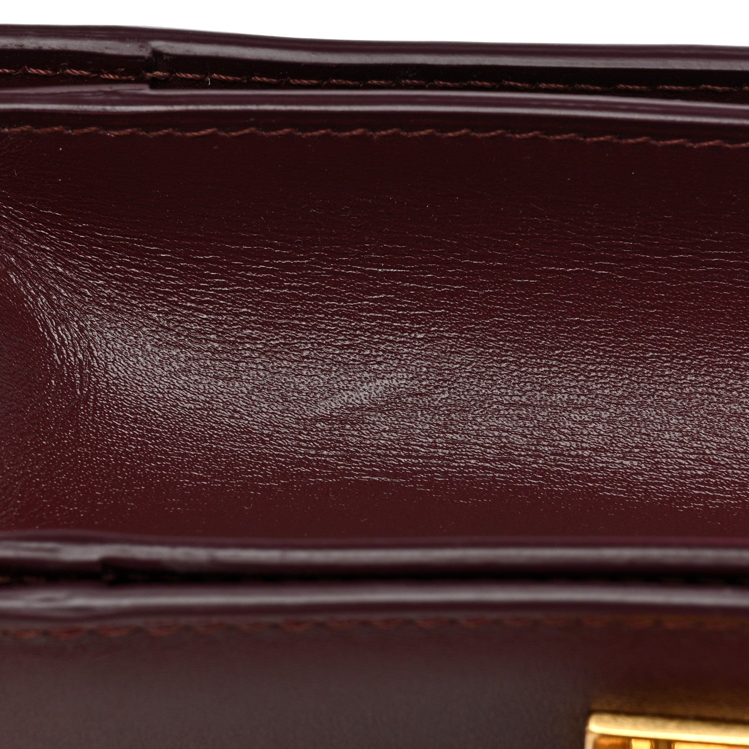 Celine Box Calfskin Small Classic Box Flap Bag Burgundy 11 of 11