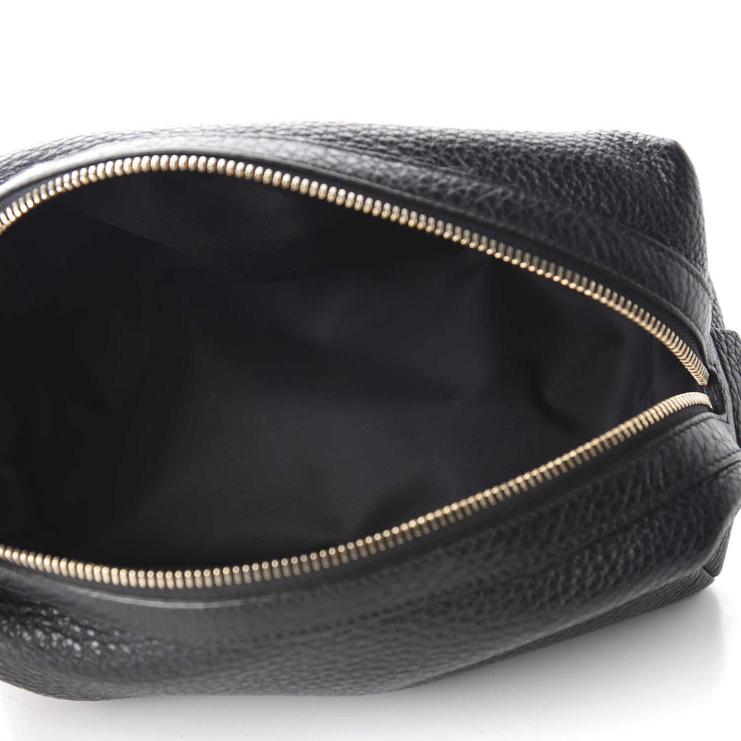 Gucci Pebbled Calfskin Large Soho Cosmetic Case Black 4 of 9