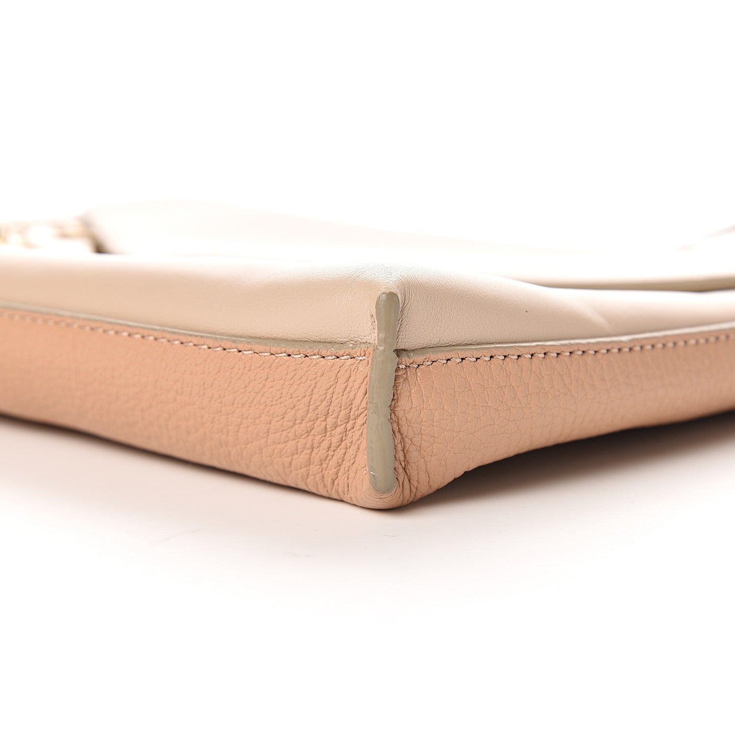 Chloe Lambskin Goatskin Cassie Pochette Crossbody Sand Dune 9 of 11