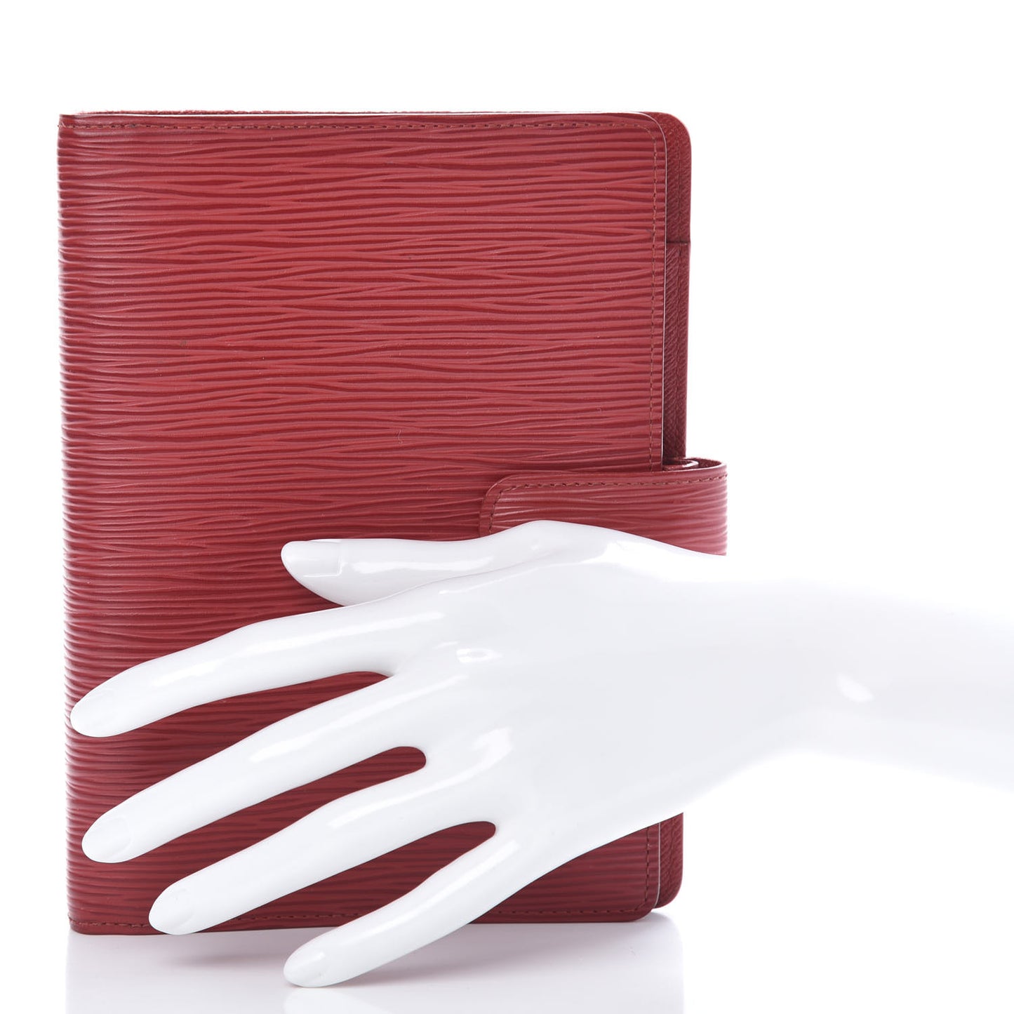 Epi Medium Ring Agenda Cover Rouge