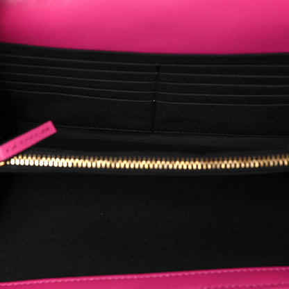 Versace Velvet Quilted Medusa Wallet On Chain Pink 5 of 8