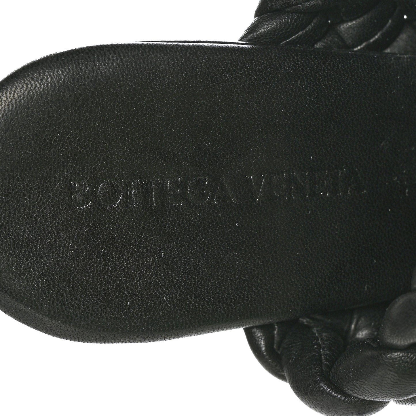 Nappa Padded Intreccio The Curve Sandals 40.5 Black