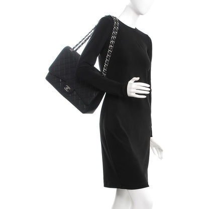 Chanel Caviar Quilted Maxi Single Flap Black 2 of 9