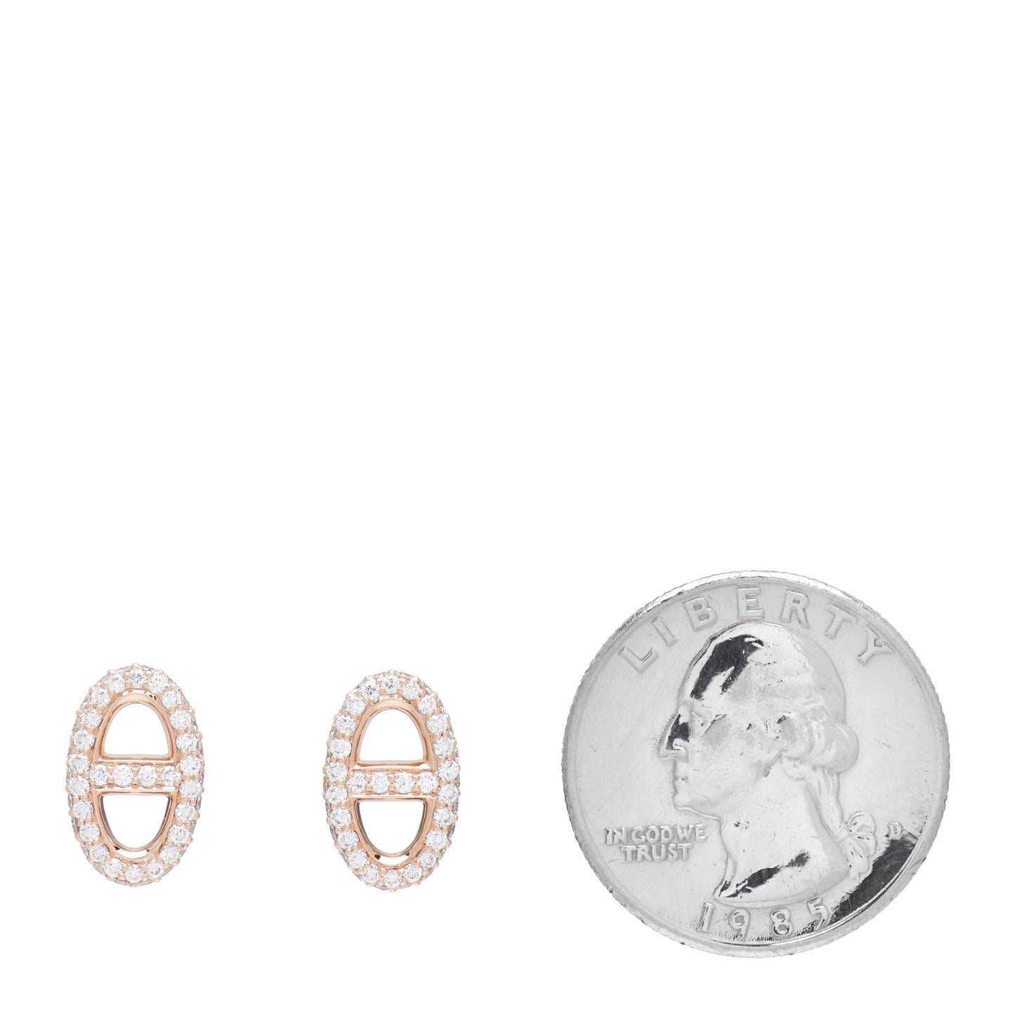 18K Rose Gold Diamond New Farandole Earrings