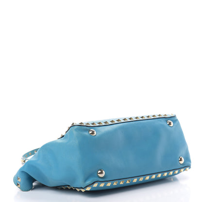 Valentino Garavani Vitello Small Rockstud Tote Parrot 4 of 17