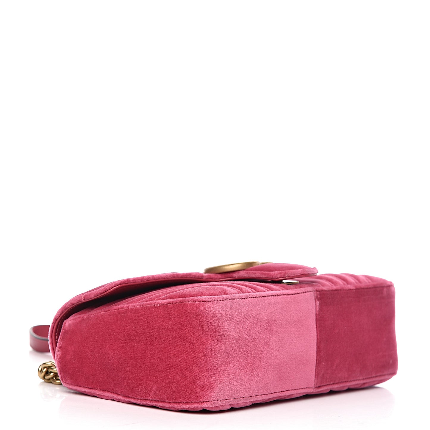 Velvet Matelasse Small GG Marmont Shoulder Bag Light Raspberry Rose