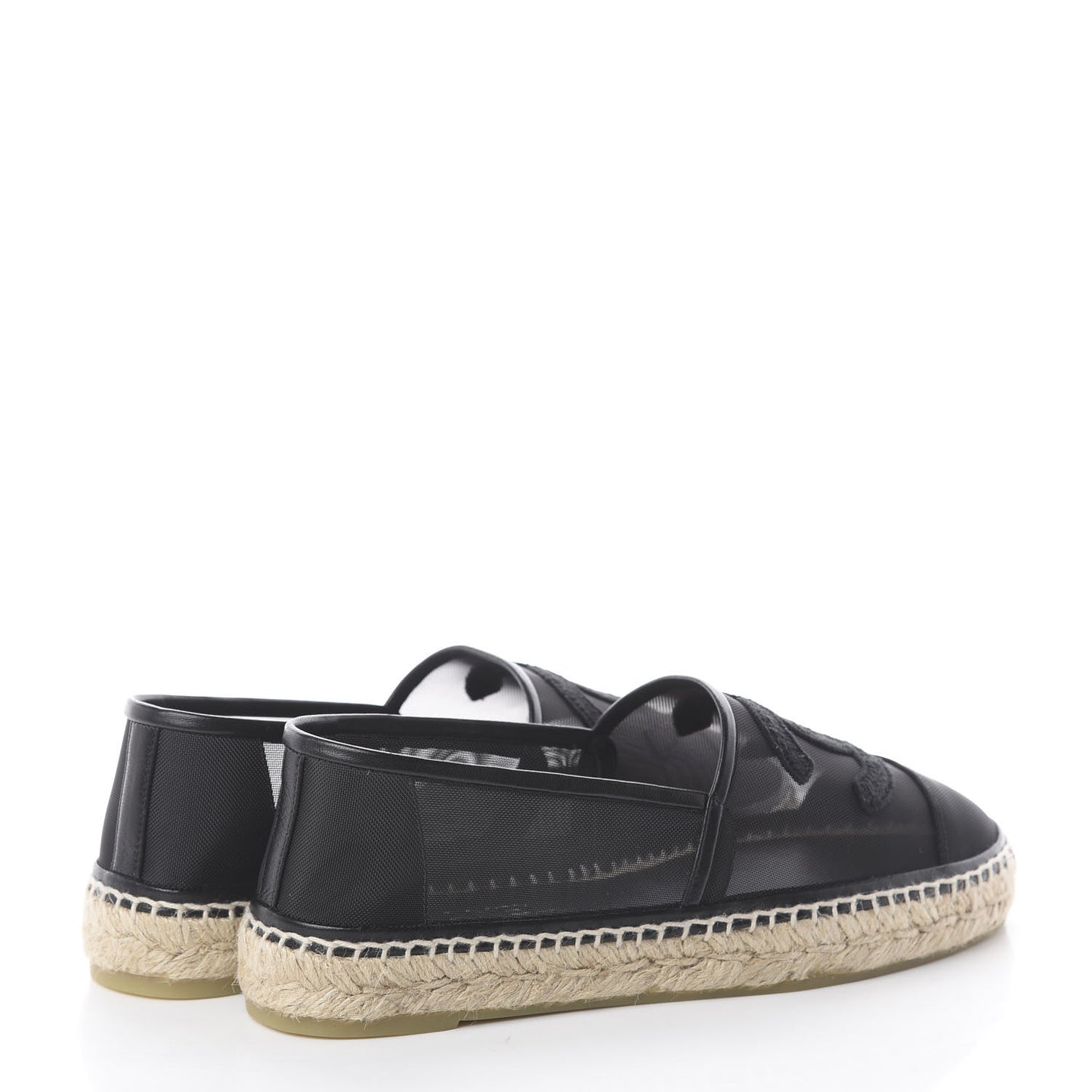 Mesh CC Espadrilles 40 Black