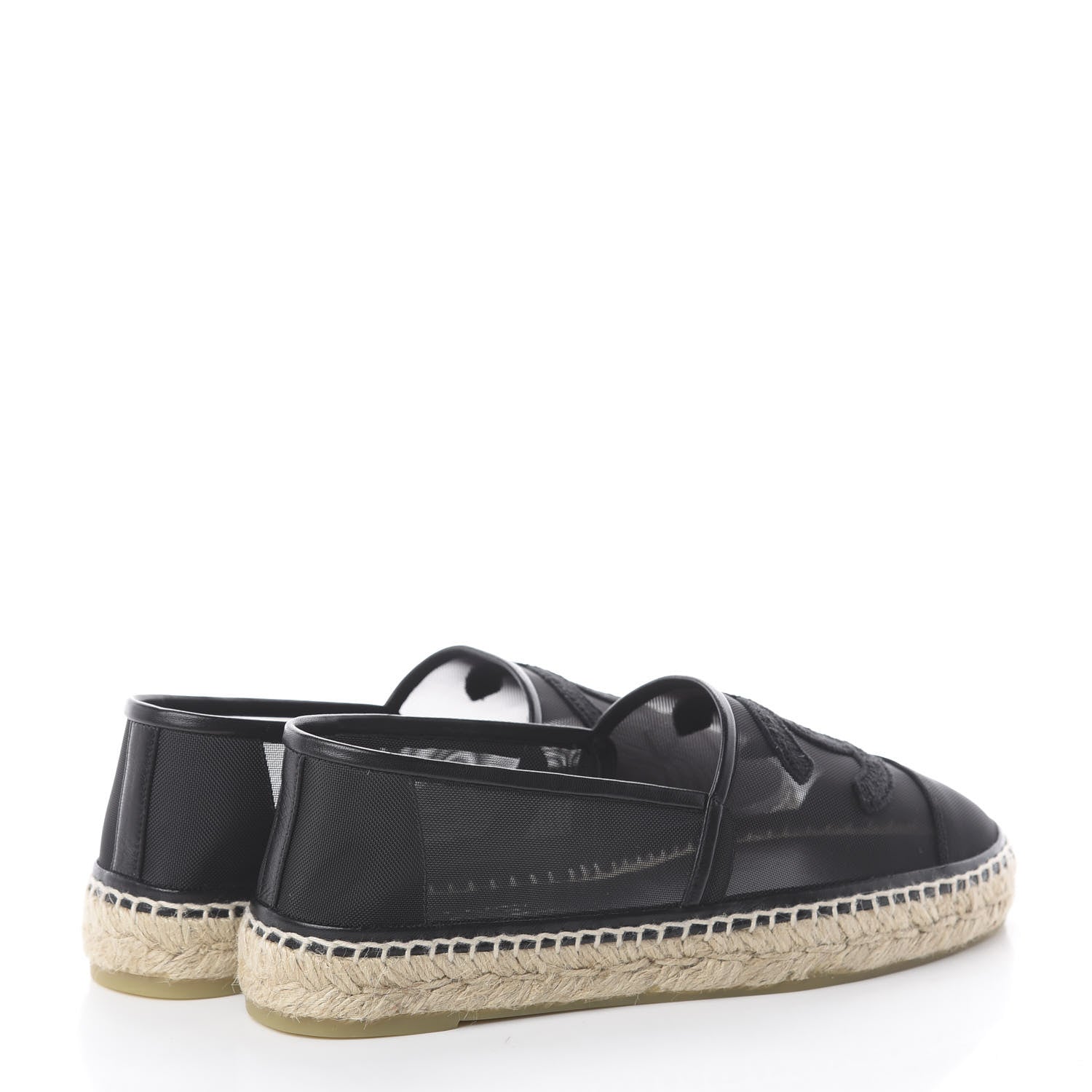 Chanel Mesh CC Espadrilles 40 Black 4 of 7