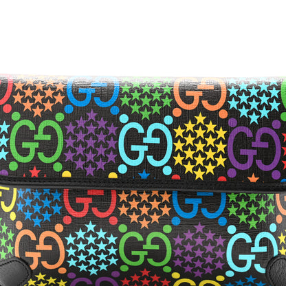 Gucci GG Supreme Monogram Psychedelic Slim Belt Bag Black 8 of 11