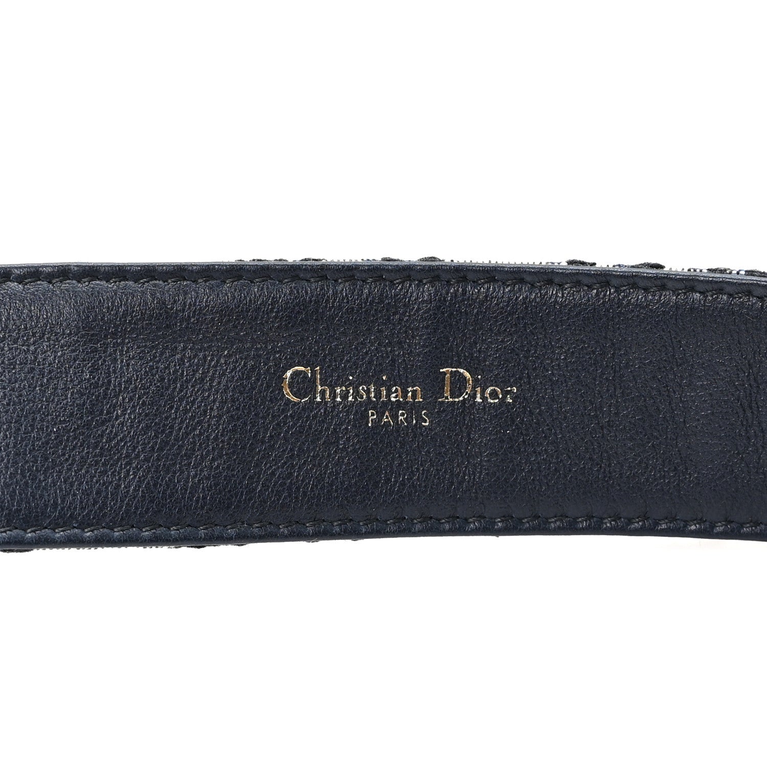 Christian Dior Oblique Diorquake Belt 80 32 Blue Multi 3 of 5