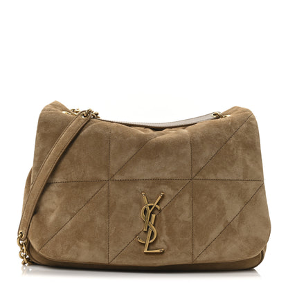 Saint Laurent Suede Matelasse Monogram Medium Jamie 4.3 Golden Leaf 1 of 10