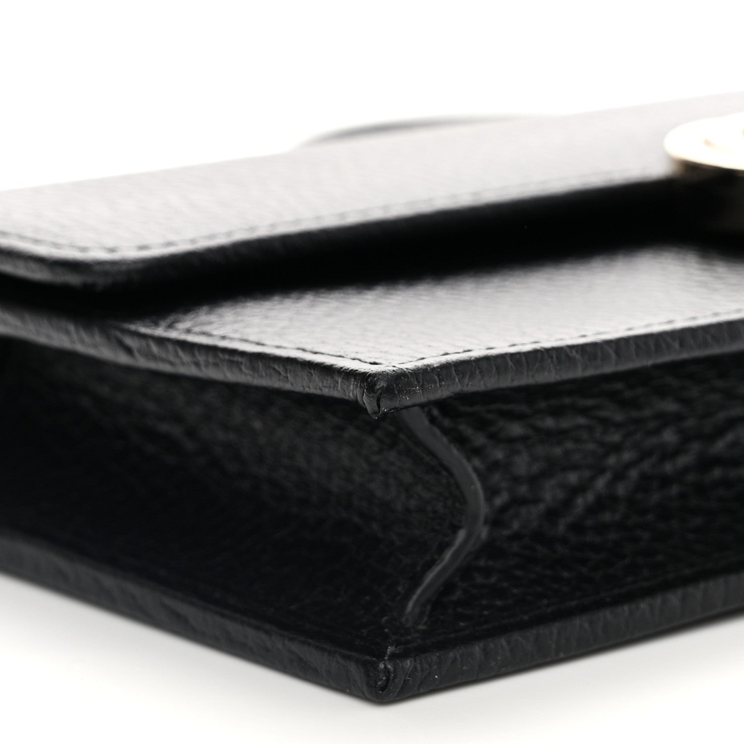 Gucci Dollar Calfskin Interlocking G Chain Wallet Black 9 of 11