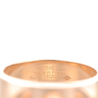 Hermes 18K Rose Gold PM Collier De Chien Ring 56 7.5 4 of 4