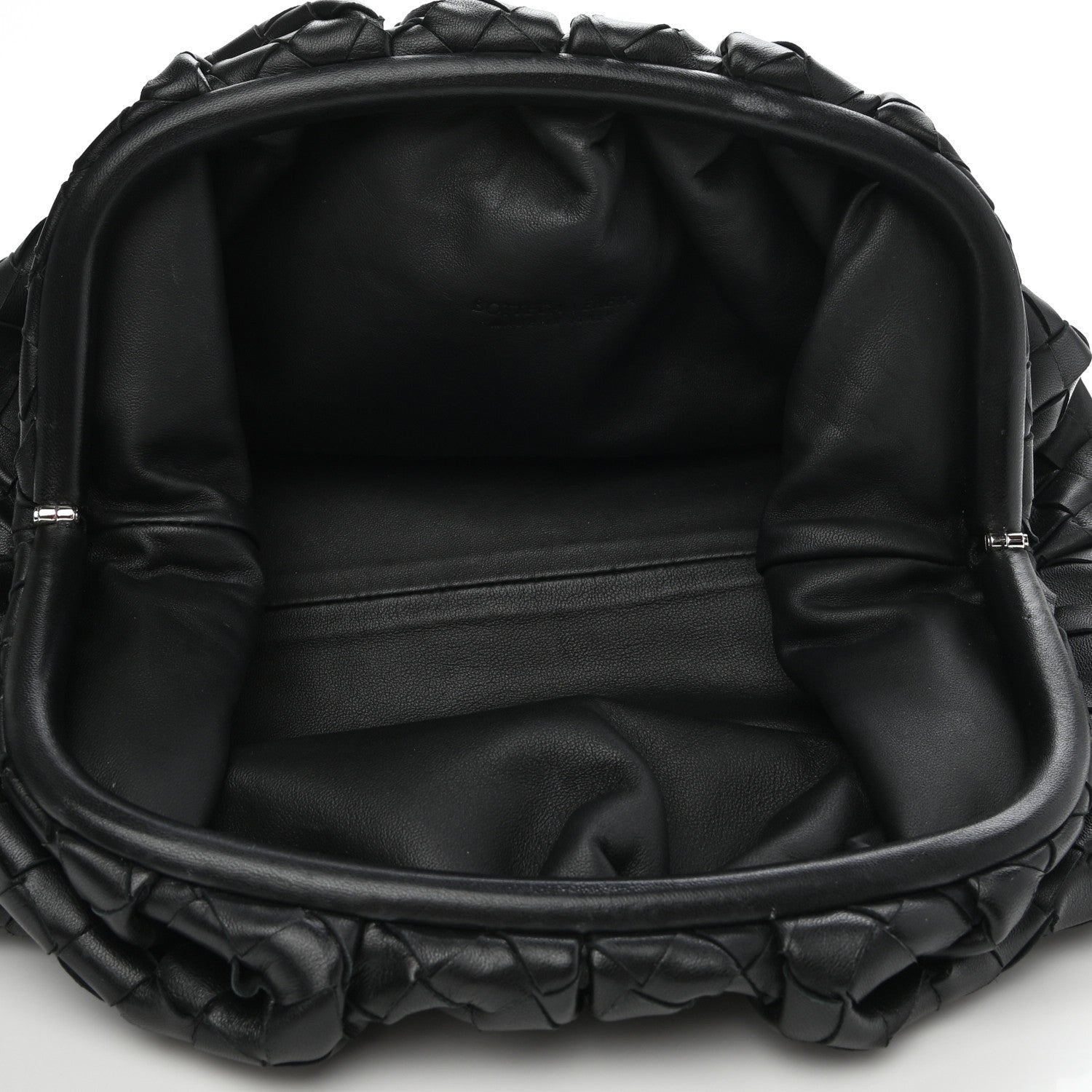 Bottega Veneta Nappa Maxi Intreccio The Pouch Oversized Clutch Black 5 of 10
