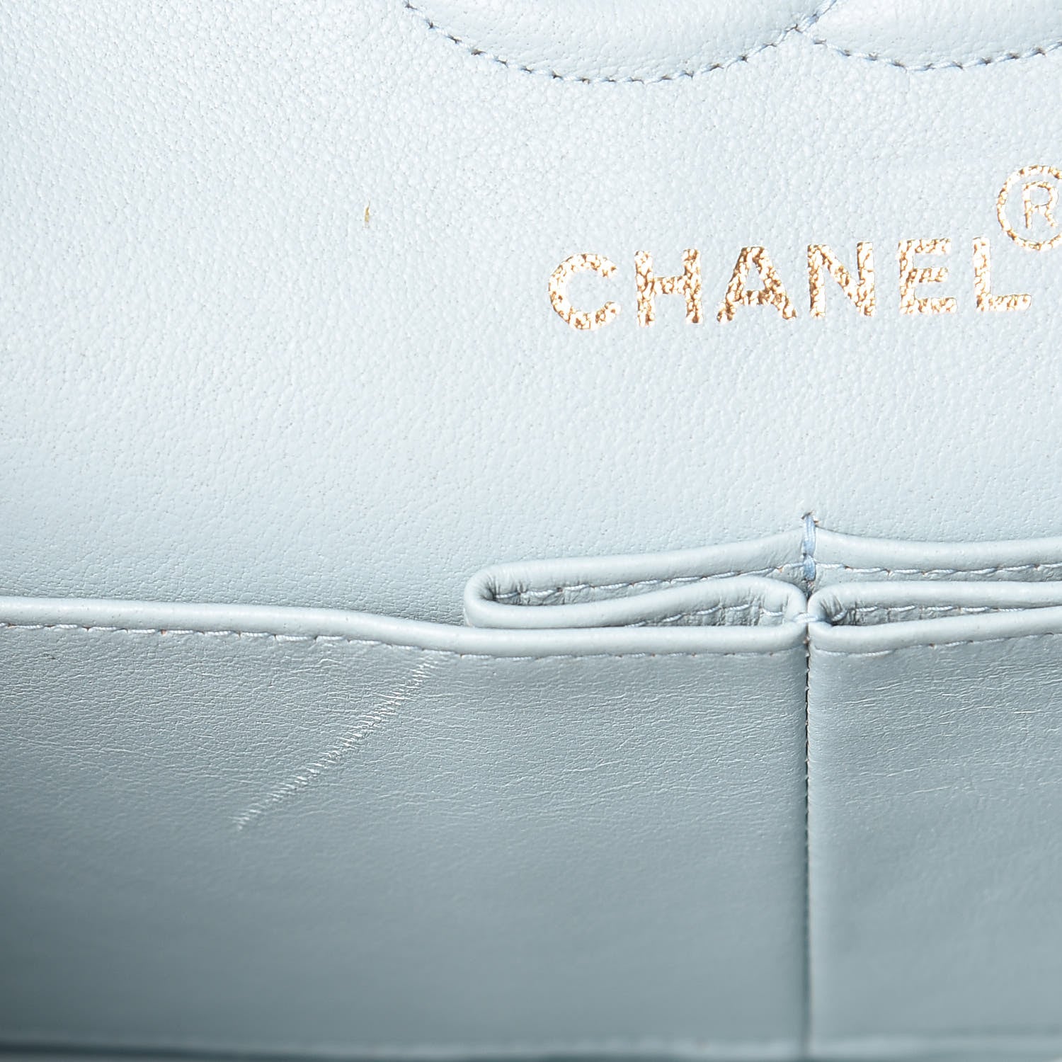 Chanel Lambskin Quilted Small Double Flap Light Blue 20 of 22