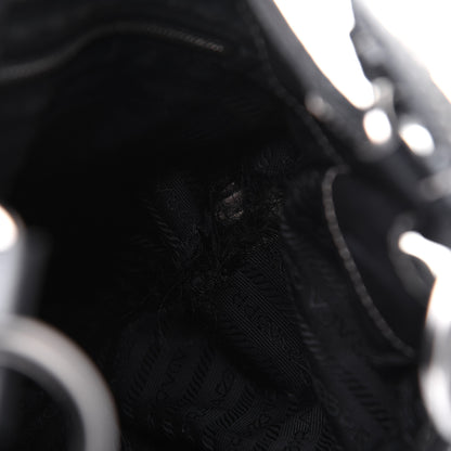 Prada Tessuto Nylon Hobo Black 26 of 27