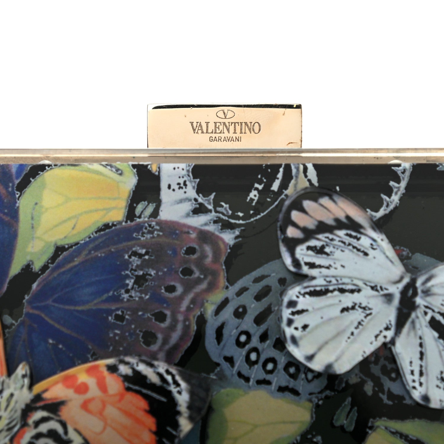 Valentino Garavani Plexiglass Camubutterfly Minaudiere Bag Multicolor 7 of 7