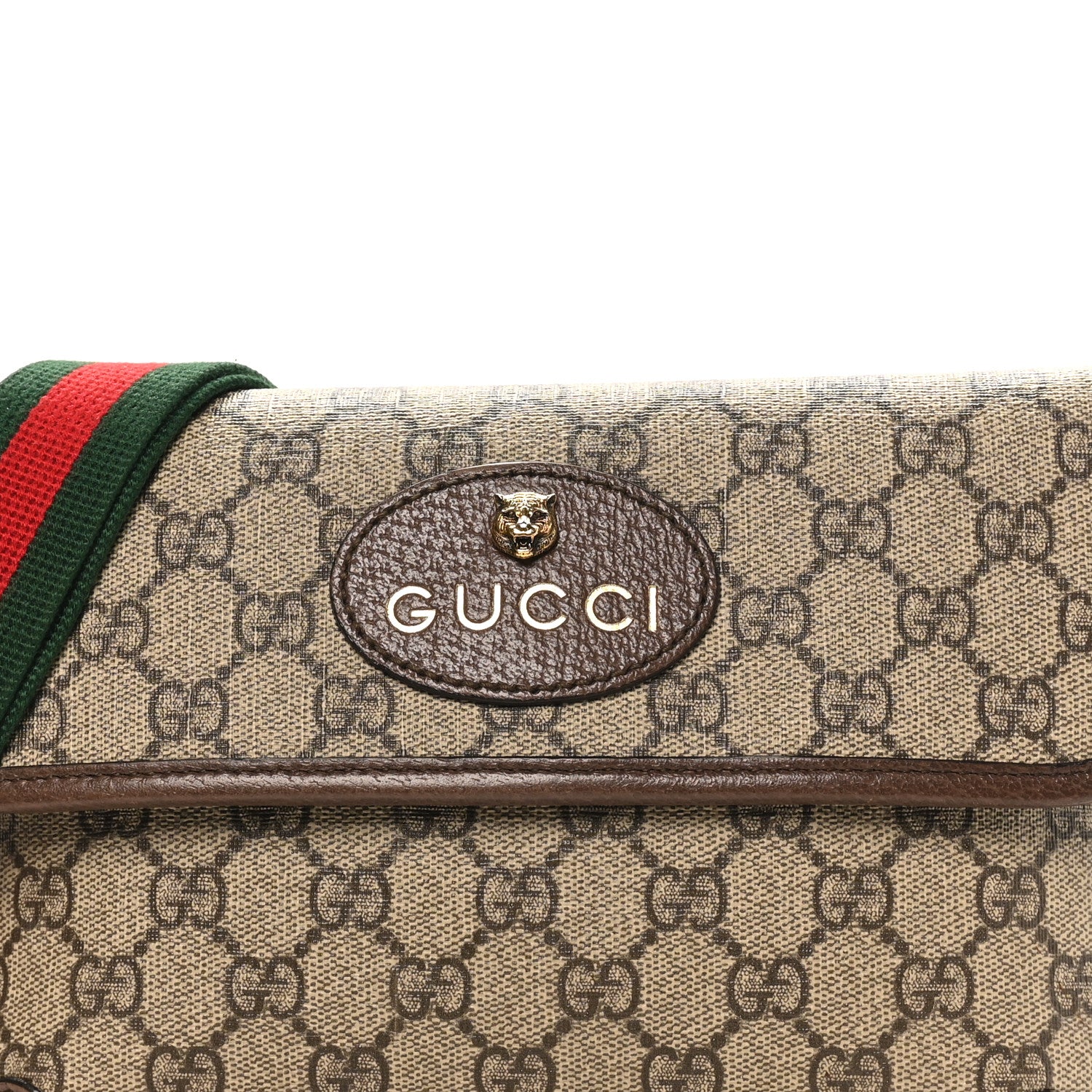 Gucci GG Supreme Monogram Neo Vintage Web Belt Bag Brown 8 of 11