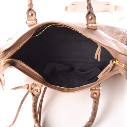 Balenciaga Chevre Gold Metallic Edge Hardware S City Rose Des Sables 8 of 11
