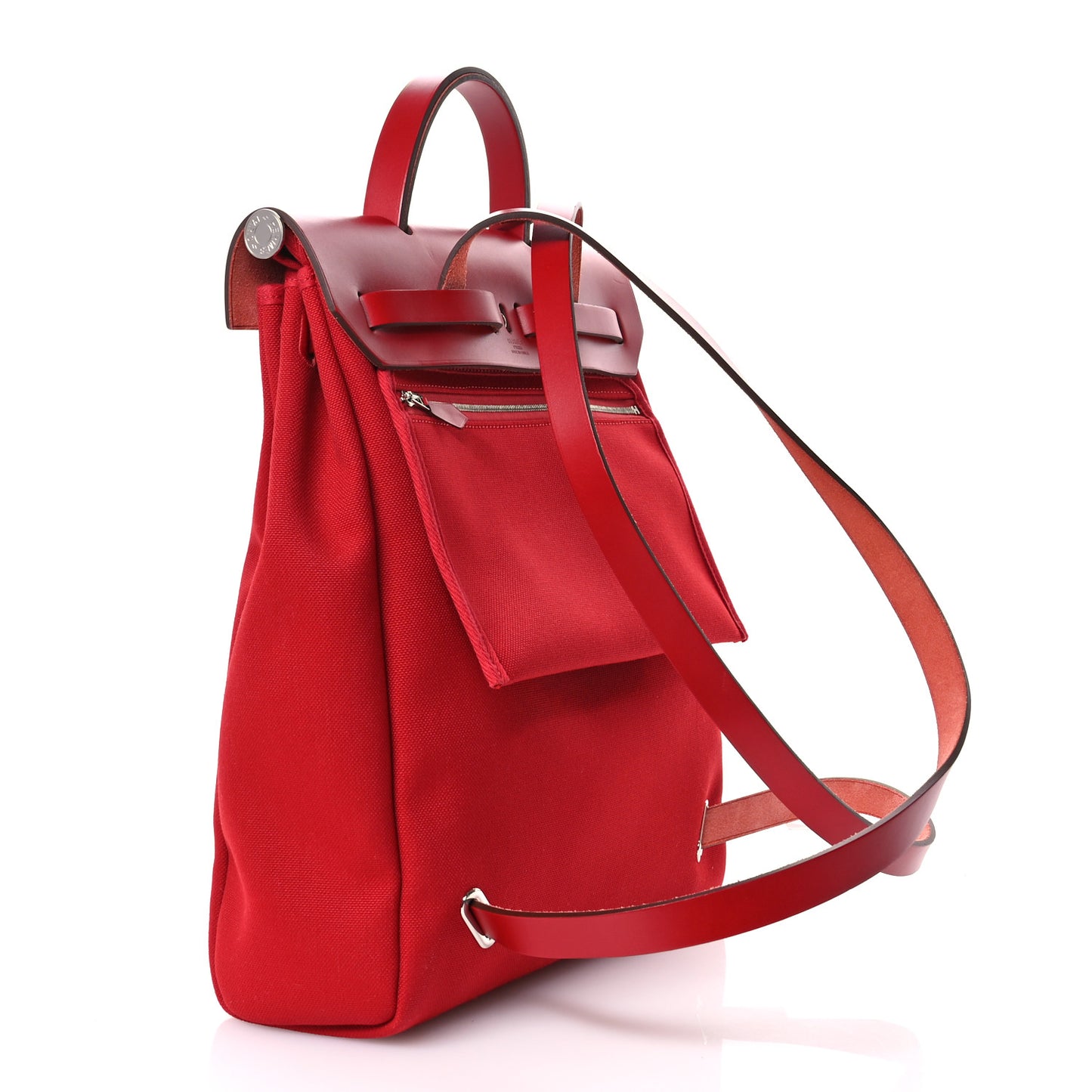 Military Toile Vache Hunter Herbag a Dos Zip Retourne Backpack Rouge Piment