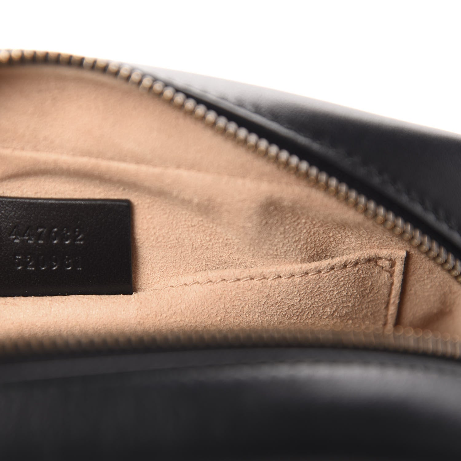 Gucci Calfskin Matelasse Small GG Marmont Chain Shoulder Bag Black 9 of 13