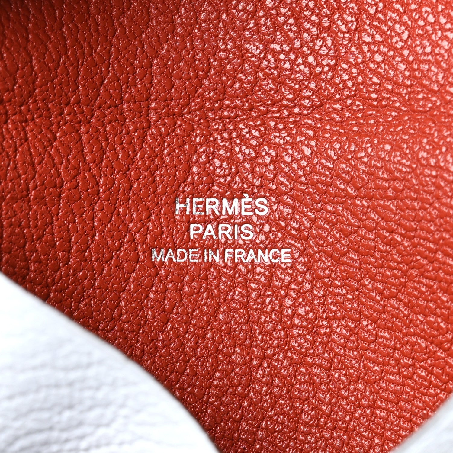 Hermes Chevre Mysore Verso Calvi Card Case Bleu Brume Brique 6 of 7
