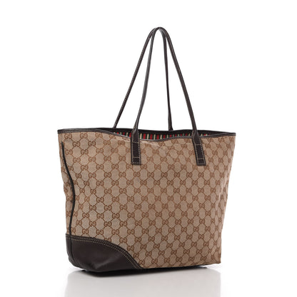 Gucci Monogram Large New Britt Tote Brown 3 of 10