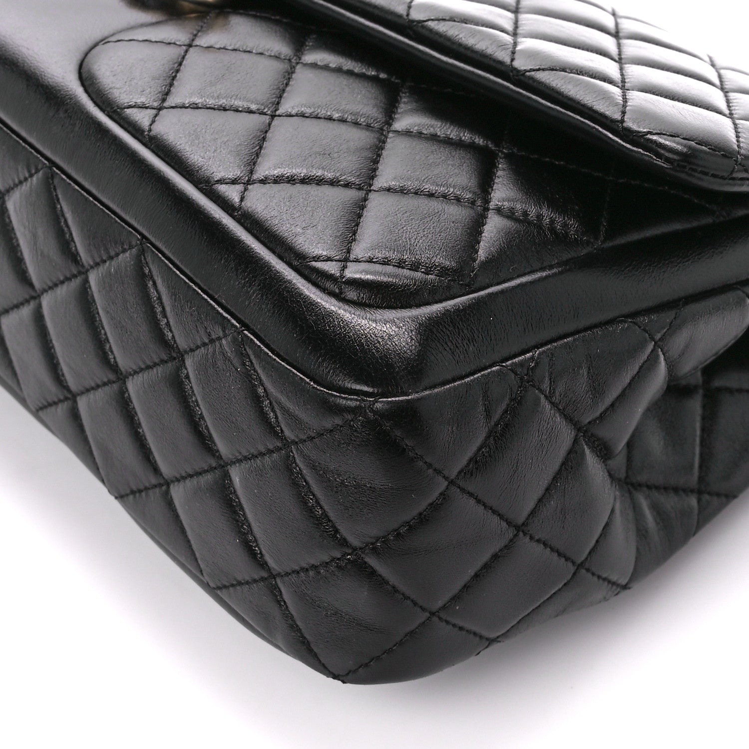 Chanel Shiny Lambskin Quilted Pocket Flap Black 10 of 10