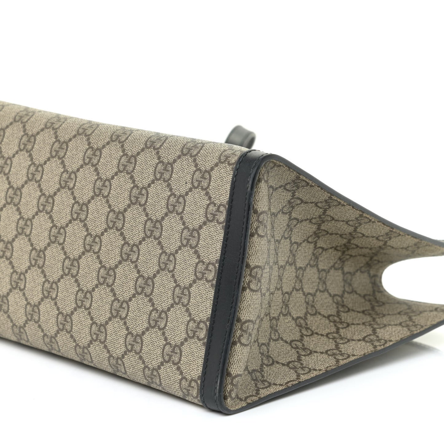 GG Supreme Monogram Medium Padlock Tote Black
