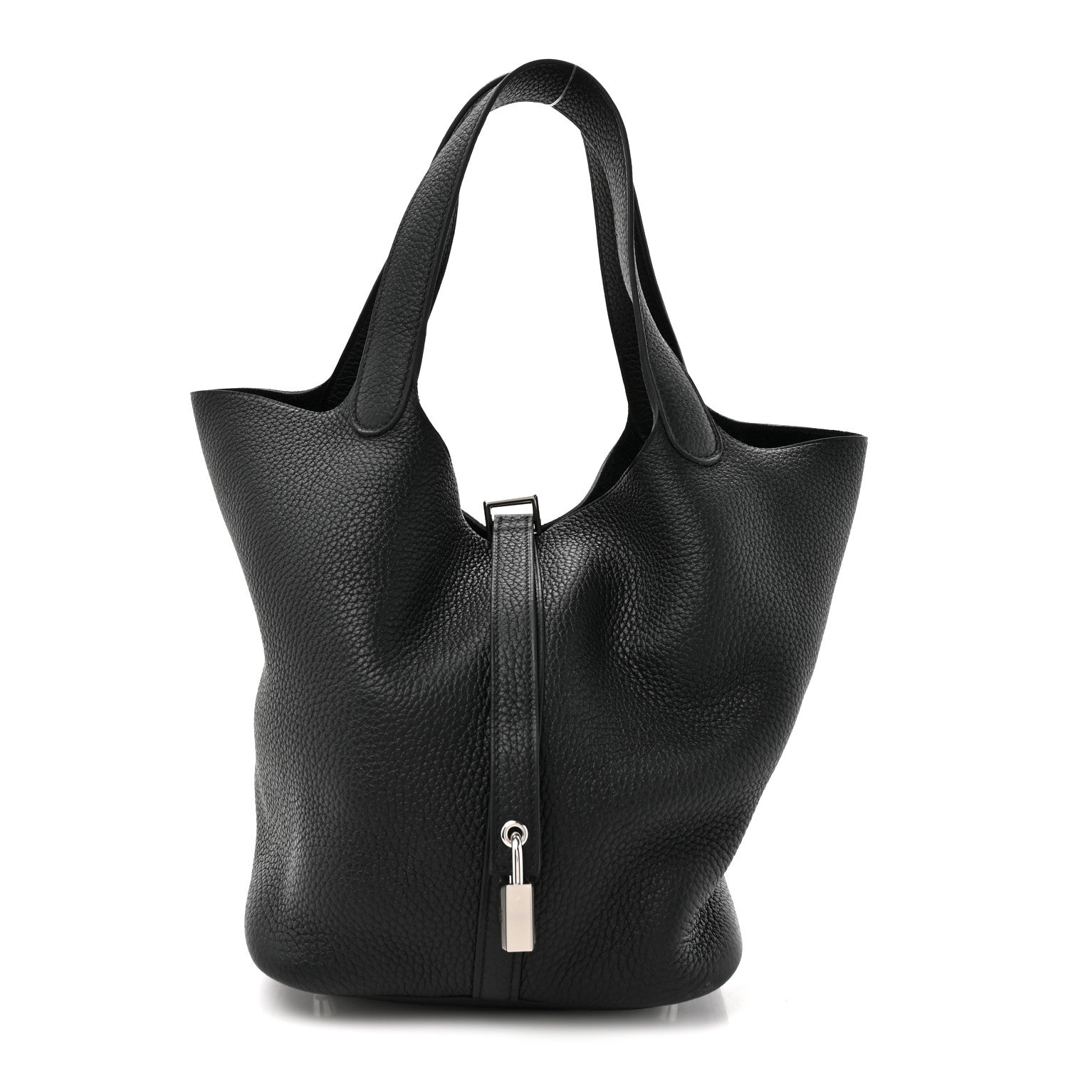 Hermes Taurillon Clemence Picotin Lock 22 MM Black 1 of 11