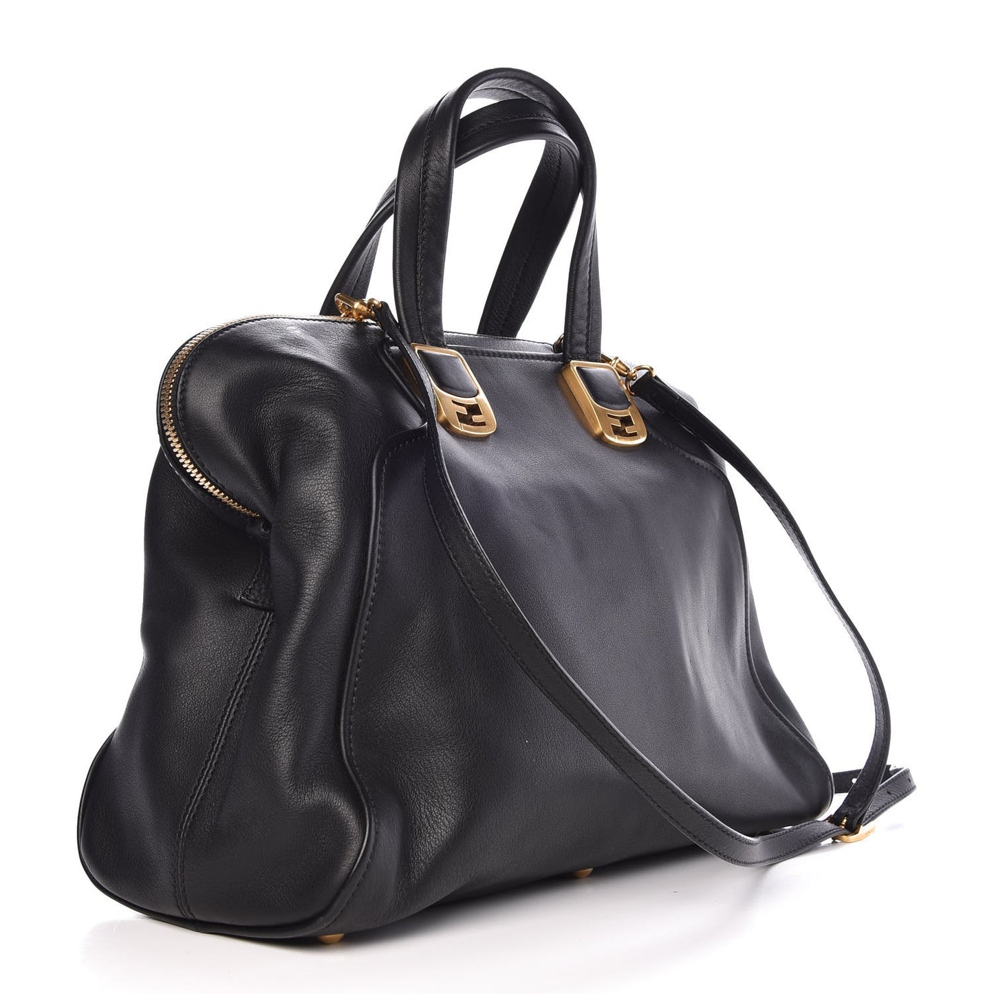 Vitello Dolce Marmol Large Chameleon Tote Black