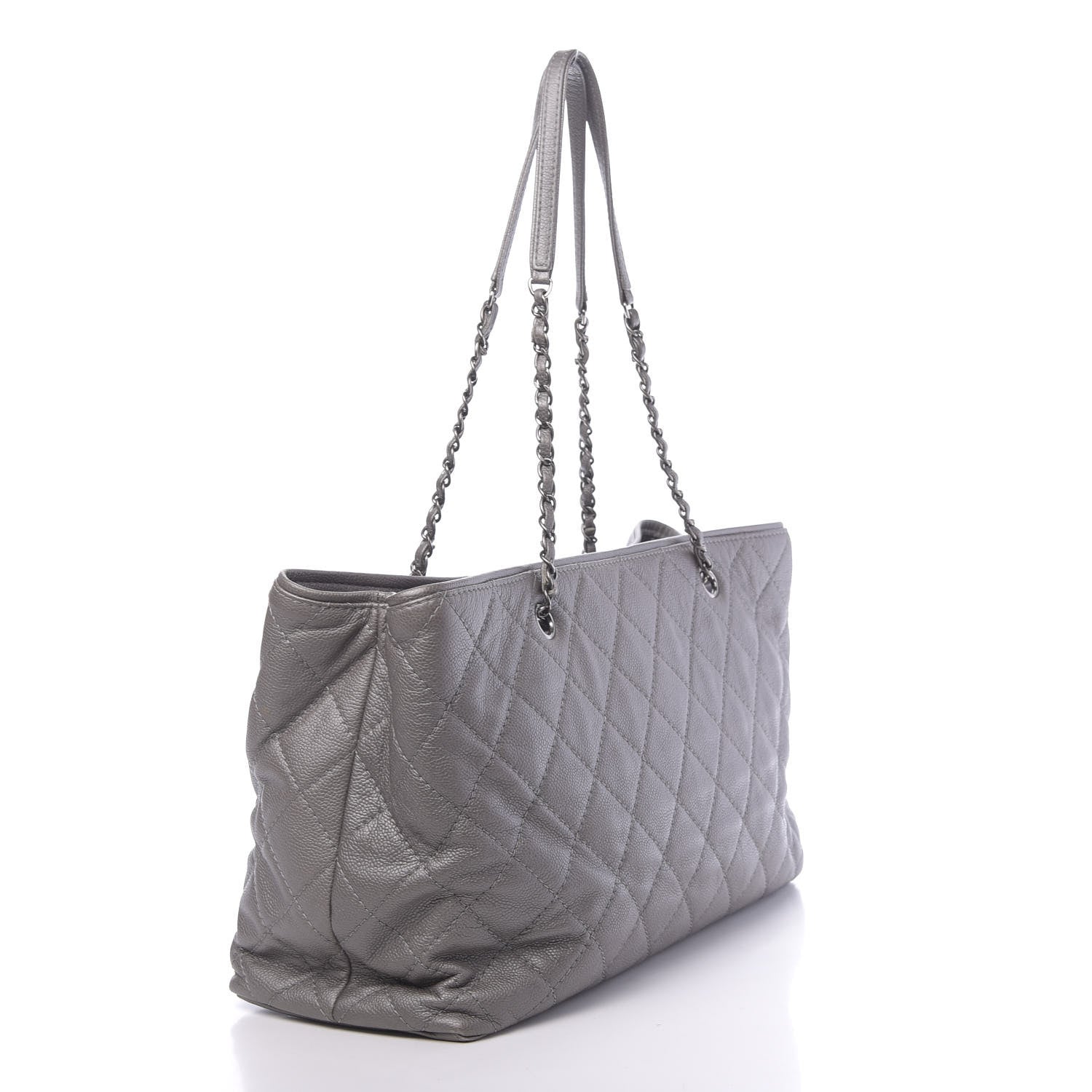 Chanel Metallic Caviar Large Be Caviar Tote Silver 3 of 15