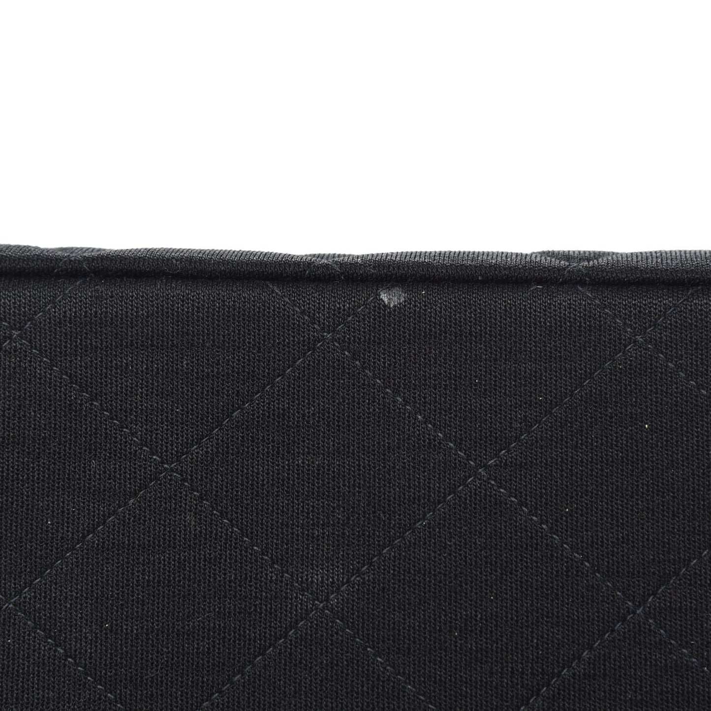 Jersey Quilted Double Sided Flap Black