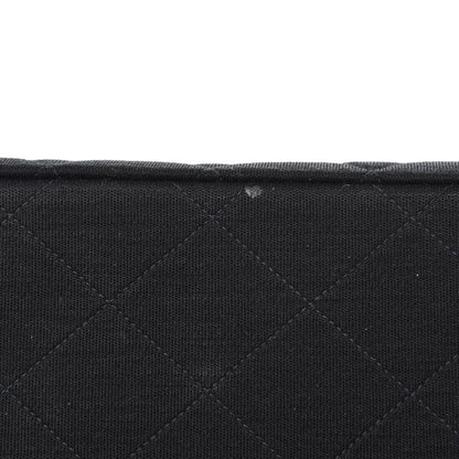 Chanel Jersey Quilted Double Sided Flap Black 10 of 15