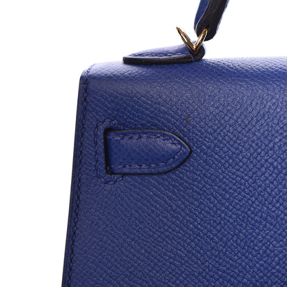 Hermes Epsom Mini Kelly Sellier 20 Bleu Electrique 29 of 35