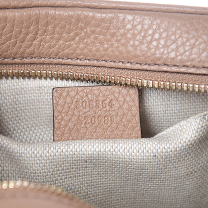 Gucci Pebbled Calfskin Small Soho Disco Bag Camelia 7 of 8