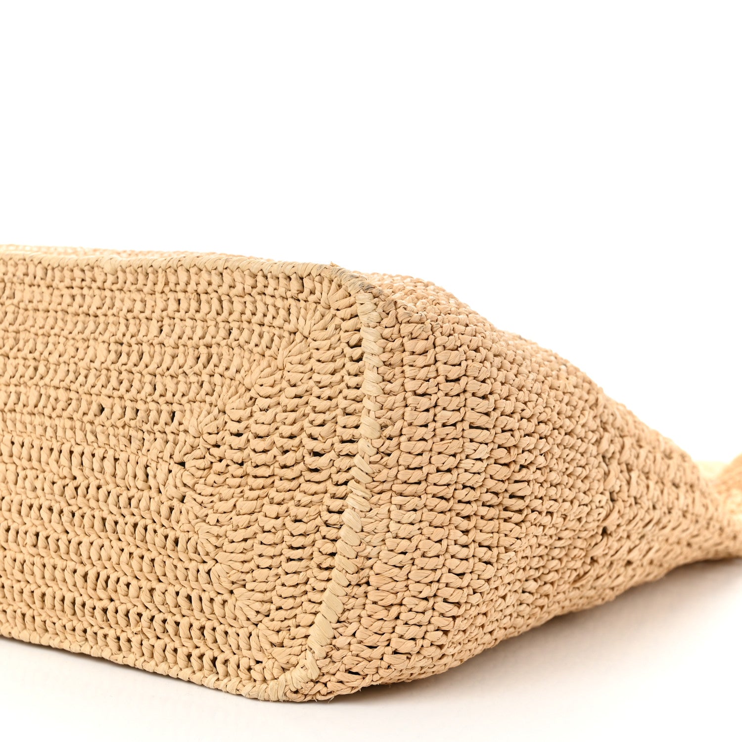 Saint Laurent Raffia Monogram Hobo Naturale 10 of 10