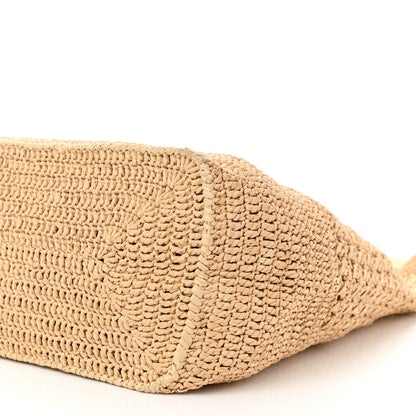 Saint Laurent Raffia Monogram Hobo Naturale 10 of 10