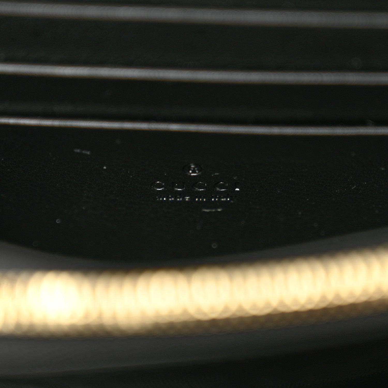 Gucci Roxy Calfskin Medium Blondie Chain Wallet Black 6 of 10