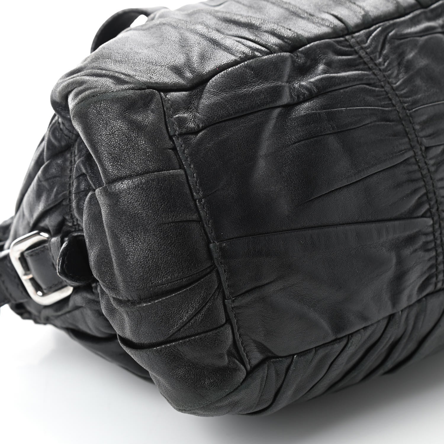 Prada Nappa Gaufre Shopping Satchel Black 8 of 11