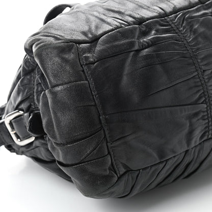 Prada Nappa Gaufre Shopping Satchel Black 8 of 11