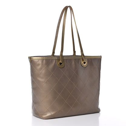 Chanel Grained Calfskin Large Shopping Fever Tote Gold 4 of 16