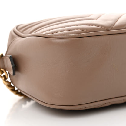 Gucci Calfskin Matelasse Small GG Marmont Chain Shoulder Bag Porcelain Rose 9 of 19