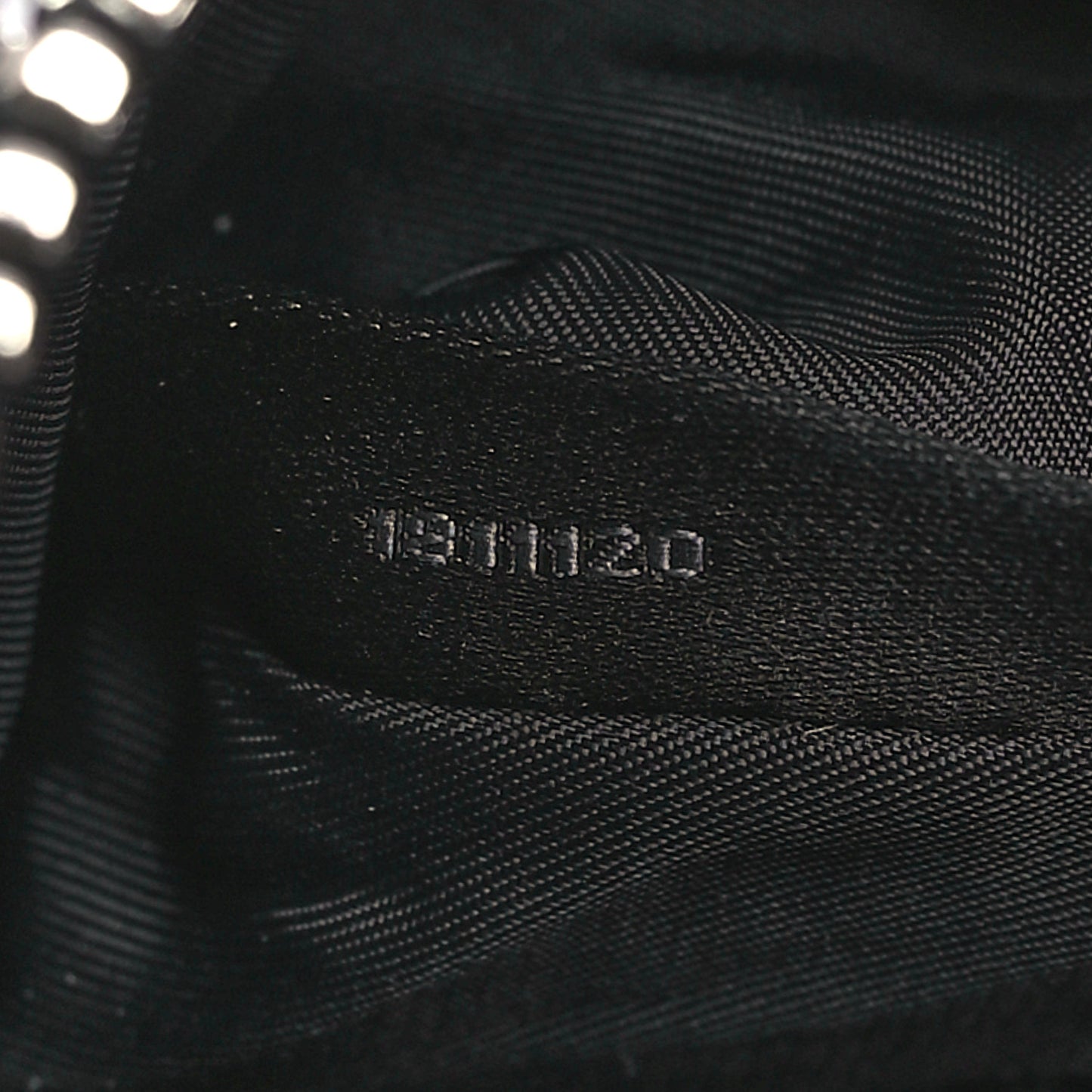 Mesh Crystal Rhinestone Mini Heiress Pouch Black Silver